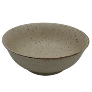 Cuenco de Ramen Japonés Beige Texturizado – 19,5 cm