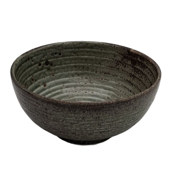 Cuenco de Ramen Japonés Verde Oscuro – 17,3 cm
