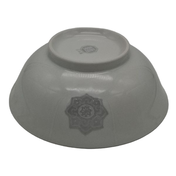 Cuenco Japonés para Ramen Gris con Greca y Motivos Orientales – 19,5 cm - Imagen 2