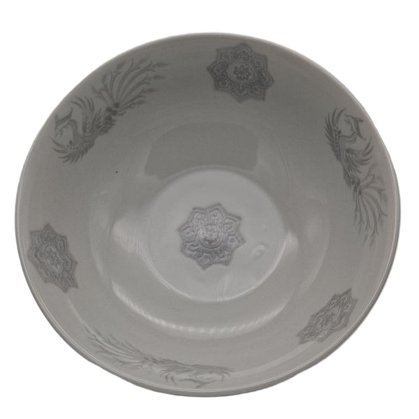 Cuenco Japonés para Ramen Gris con Greca y Motivos Orientales – 19,5 cm - Imagen 4