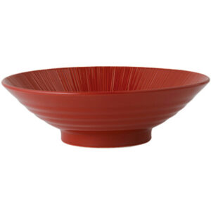 Cuenco de Ramen Japonés Rojo Intenso – 24,5 cm