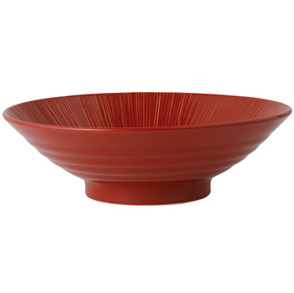 Cuenco de Ramen Japonés Rojo Intenso – 24,5 cm