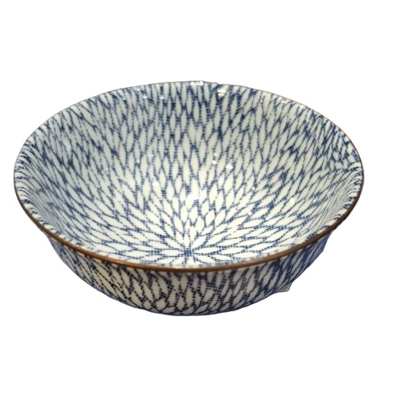 Cuenco Japonés Azul y Blanco – 11,8 cm