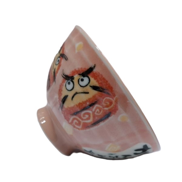 cuenco de arroz daruma rosa - Imagen 5