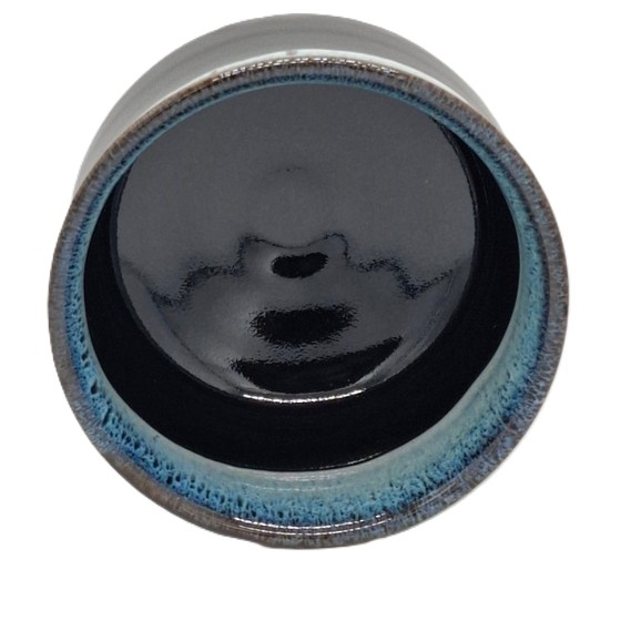 Cuenco Matcha Banko Negro Azul 470 ml – Cerámica Made in Japan - Imagen 4