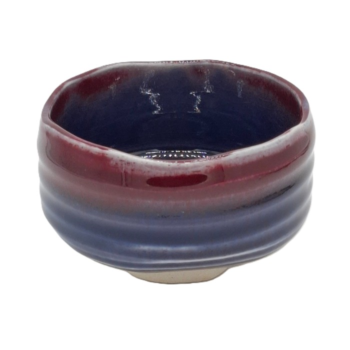 Cuenco matcha Mino malva azul 470 ml