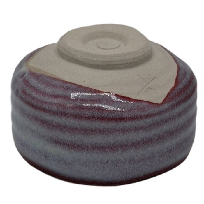 Cuenco Matcha Mino Rosa Gris 470 ml – Cerámica Made in Japan - Imagen 4