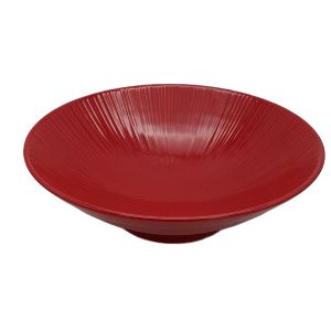 Cuenco de Ramen Japonés Rojo Intenso – 24,5 cm - Imagen 3
