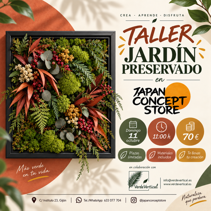 Taller de jardín preservado en Japan Concept Store