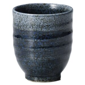 Taza japonesa de té Fuchi azul marino 200 ml