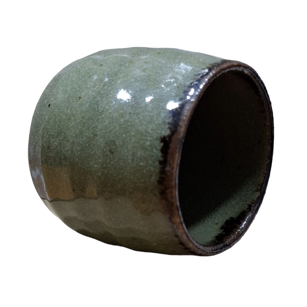 Taza Japonesa de Té Shibuso Taru Verde 170 ml – Cerámica Made in Japan - Imagen 3