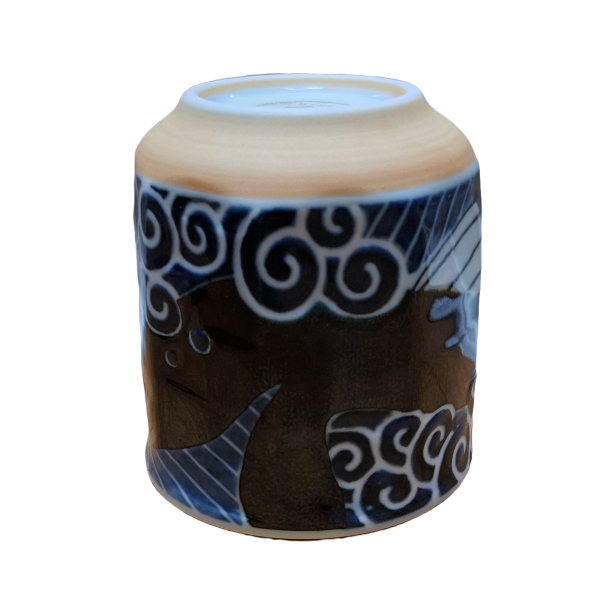 Taza Japonesa Shiranami Ballena 280 ml – Porcelana Mino Ware Made in Japan - Imagen 2