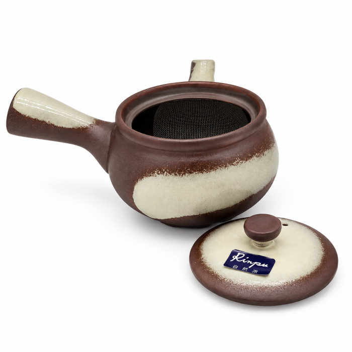 Tetera Japonesa Banko Ware Blanca 300 ml – Kyusu de Cerámica Made in Japan - Imagen 2