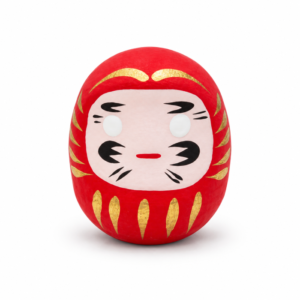 Daruma rojo japones de papel maché