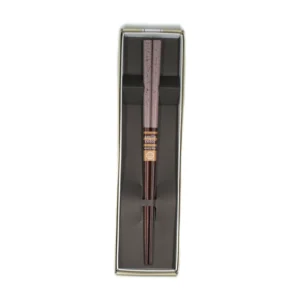 Palillos japoneses Smile Color rosas en estuche, 1 par